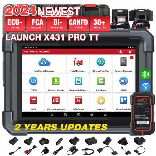 元征Launch X431 PRO TT海外配置多语言支持CANFD协议全球版图片