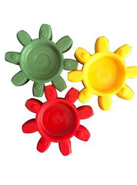 KTR ROTEX GS28弹性体外径65内径30缓冲垫8角八瓣胶块圈红色绿色