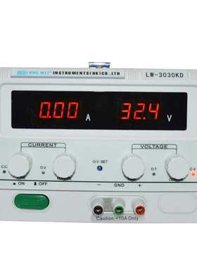 LW3010KD龙威直流稳压开关电源30V10A电镀LED测试老化电源