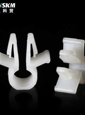 OCC圆形理线夹 插销式电线固定座 电缆固定扣 黑色飞机头理线卡