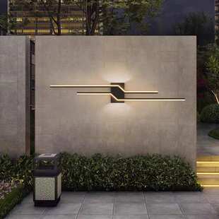 户外防水壁灯庭院照壁射灯线性洗墙灯别墅外墙投光线条灯庭院装饰