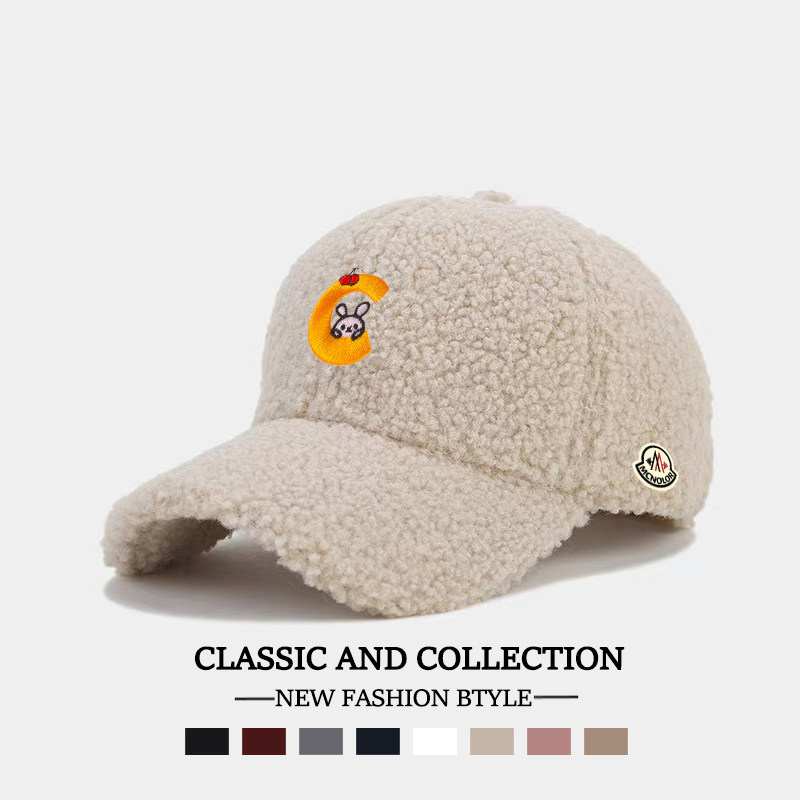 蒙口钢琴【官方直营】羊羔毛棒球帽加厚保暖休闲鸭舌帽男女通用款