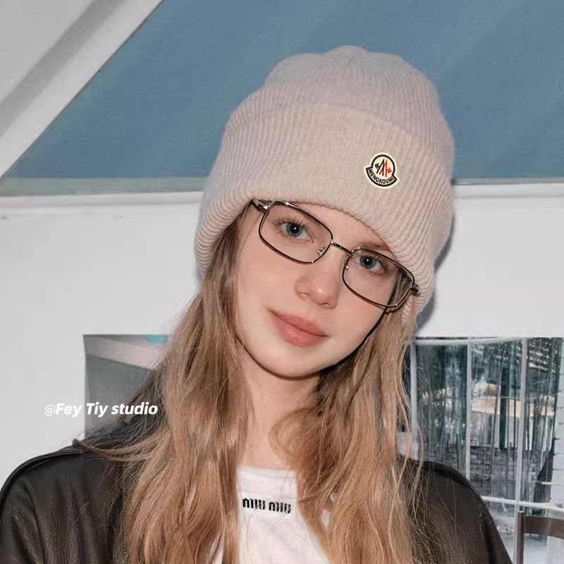 【官方直营】蒙口钢琴羊绒帽糖果色百搭针织毛线帽保暖双层包头帽