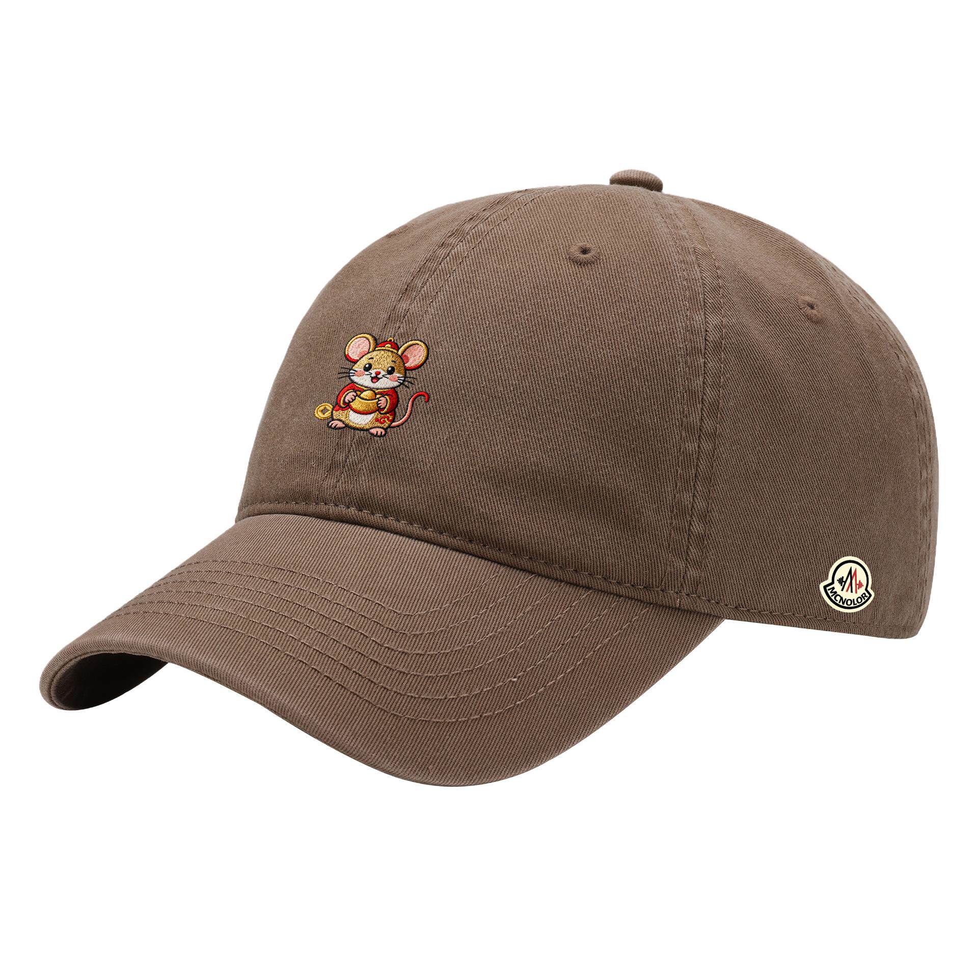 蒙口钢琴【官方直营】鼠年限定棒球帽男女同款休闲百搭遮阳帽软顶