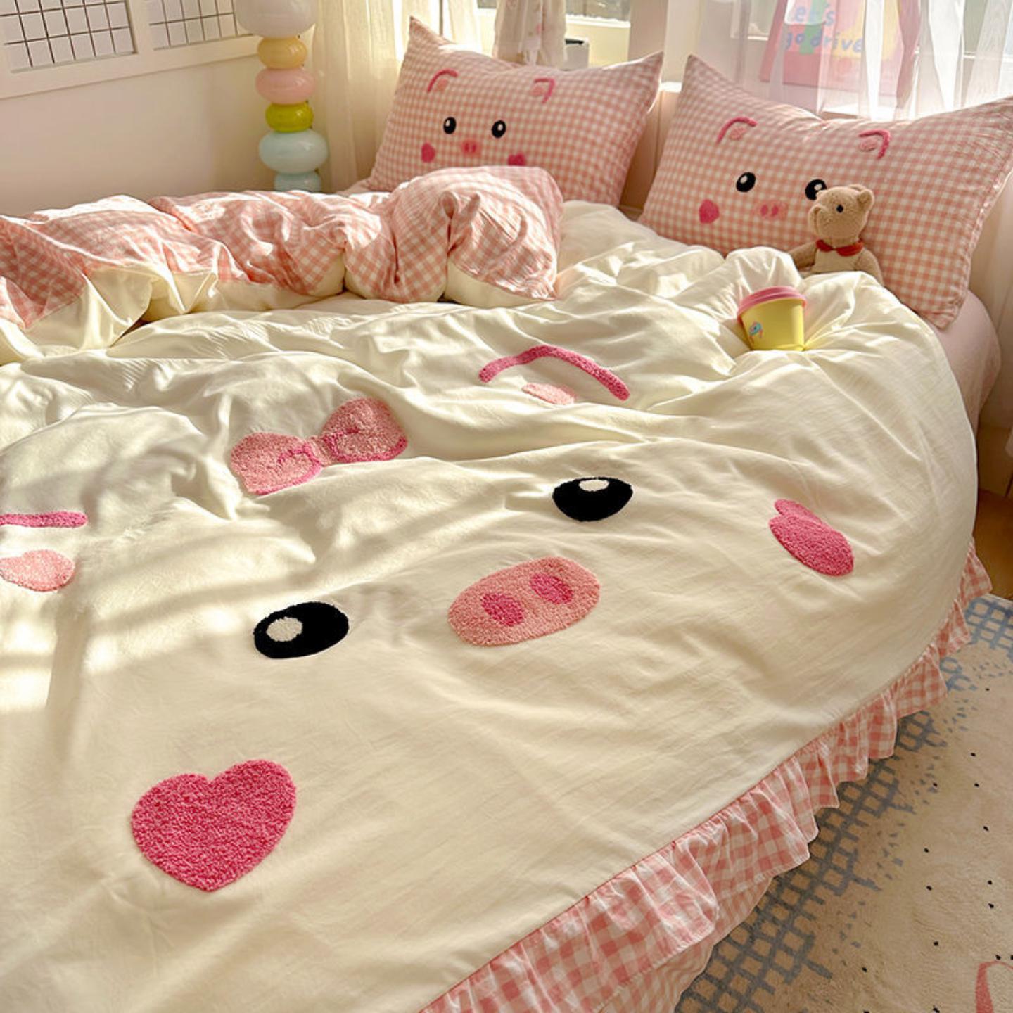 柔软亲肤母婴级三件套ins风学生