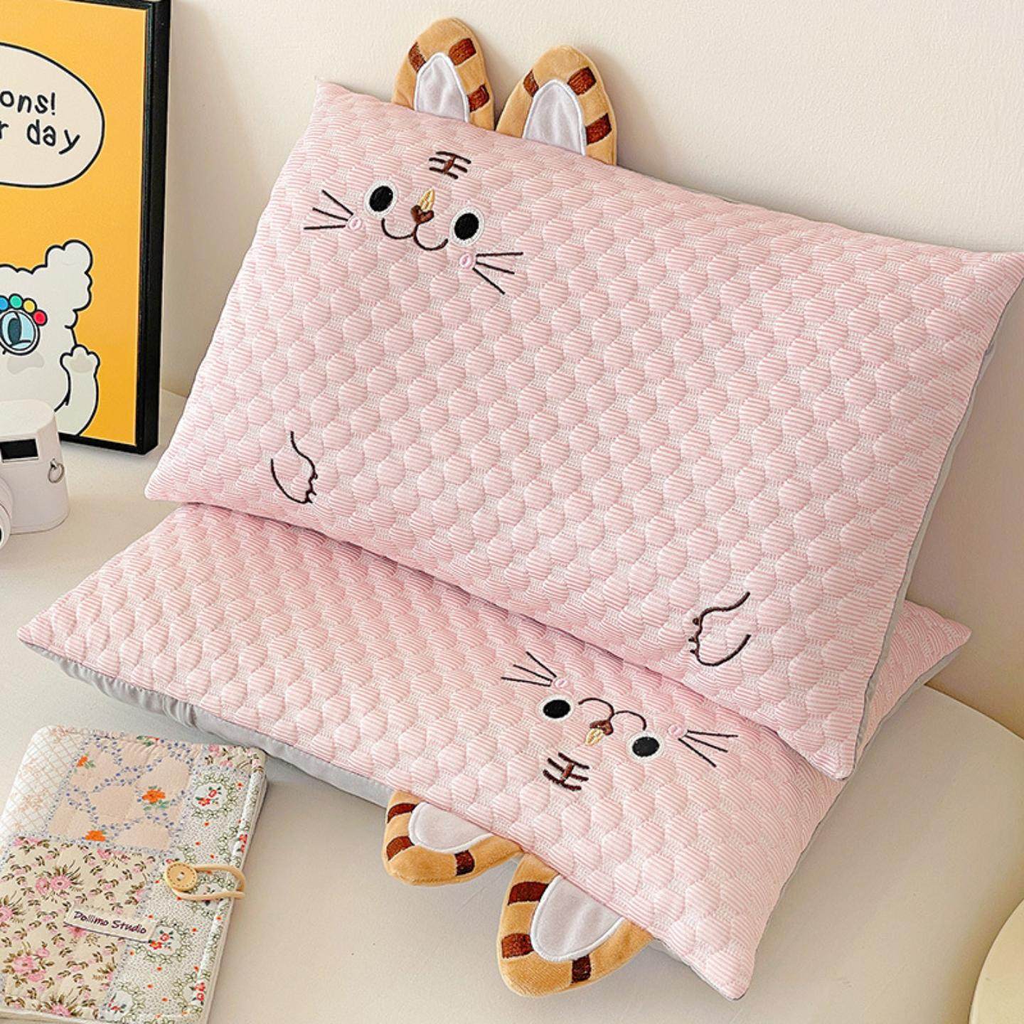 2025夏季新款卡通可爱小清新家用床上用品舒适儿童枕芯凉豆豆枕头,床上用品,乳胶枕,淘宝优惠券,粉丝福利购,淘宝优惠卷