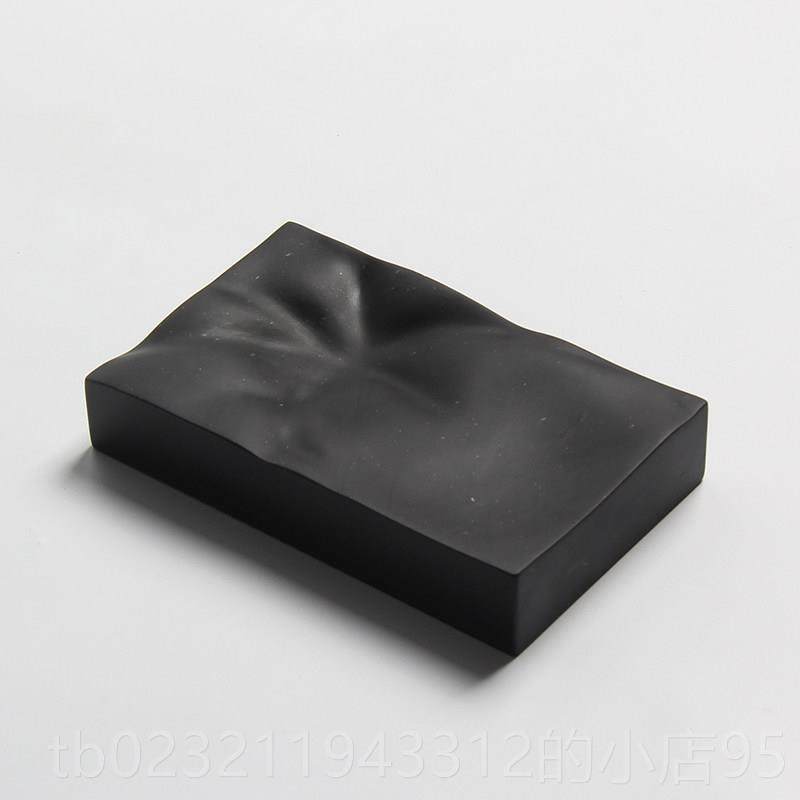 高档5寸砚台天然原石安徽宣砚媲水美歙砚端砚高汁档砚台 初学者写