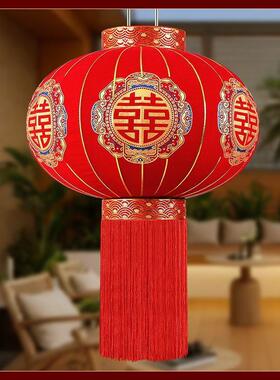结婚字绒新款红灯笼ARV灯笼大喜门户外植婚庆婚礼布置庆阳台喜装