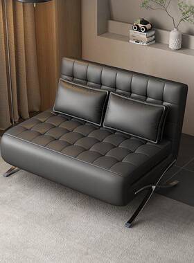 单人沙发阳床可折叠两用客厅塞小户型巴罗那发RLD台书房黑色懒人