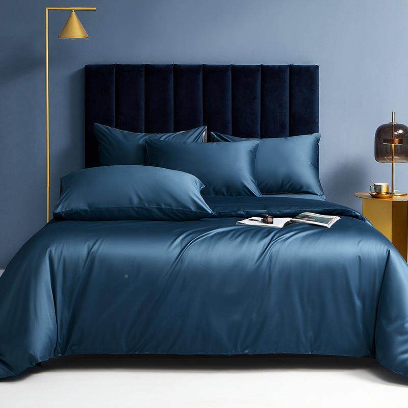 100全棉纯棉贡缎埃及长绒棉1被套单件单双马人.5支100支被/1.8米