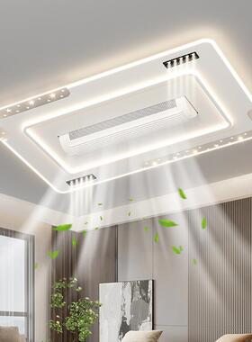客厅主灯现代简约大2024款年新吸顶气灯灯具智LM2436能无叶风扇le