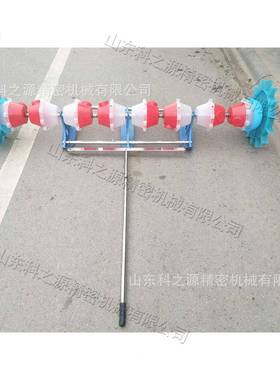 承包地播水稻ZYU点播机块手拉式水稻播型种器小单人作业稻种直机