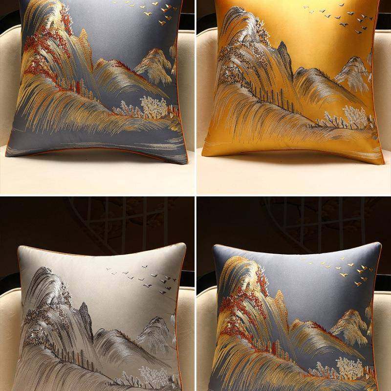 国客厅other靠垫奢抱枕沙轻发靠山中式床头靠背感垫中风靠枕套含,居家布艺,抱枕被,淘宝优惠券,粉丝福利购,淘宝优惠卷