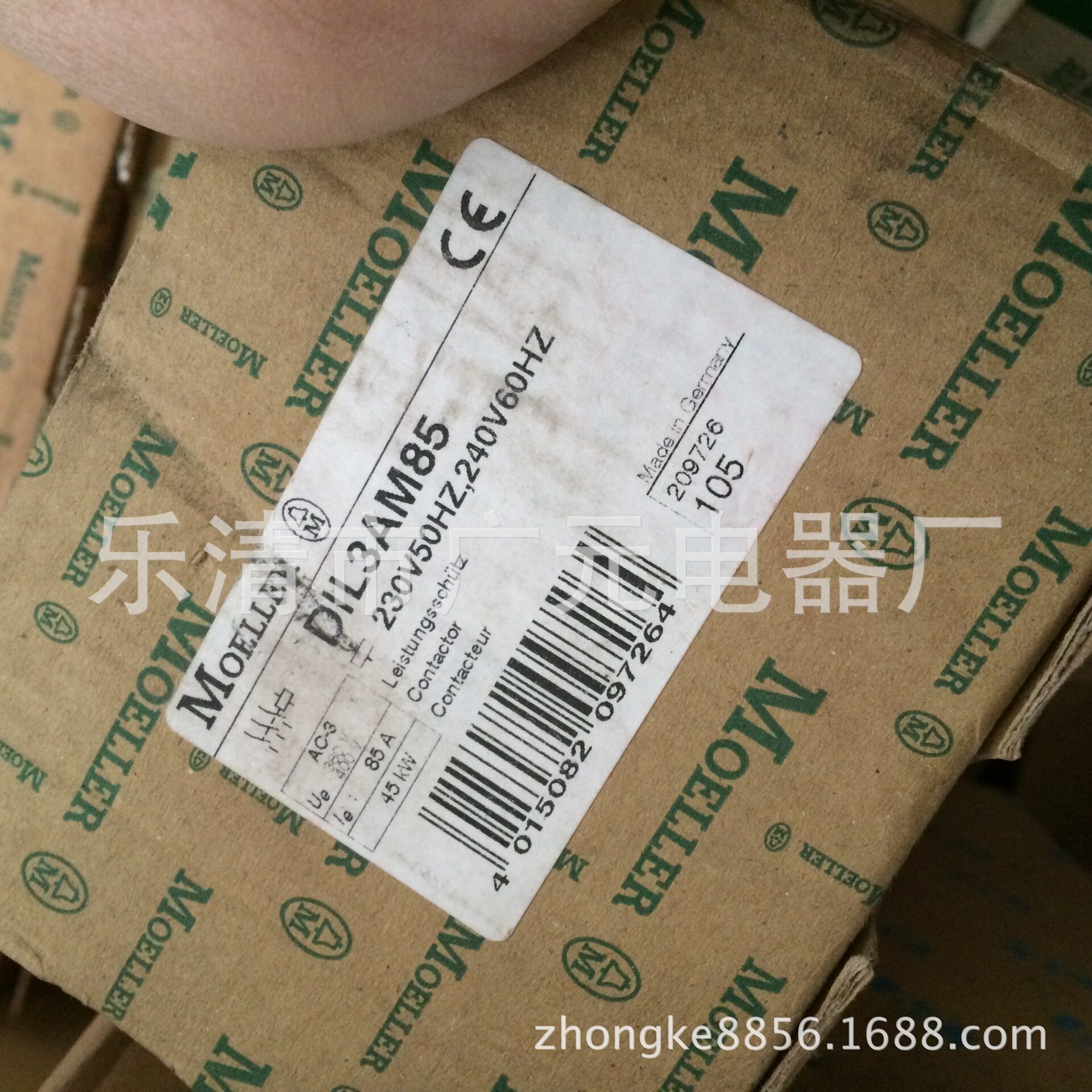 金钟穆勒DIL3AM85接触器