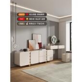 格调轻奢梳一台电视柜体卧室收妆纳家用后转现ARX代简约岩板角化