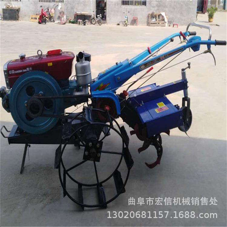 大马水力手扶拉机小型山地打田URZ机耕机旋旱两用手扶车拖图片