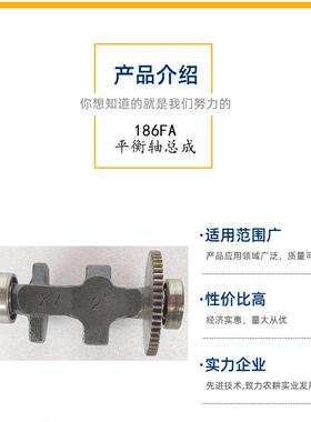 偏风冷单缸柴油机平东衡轴186fa柴油机平轴总成心衡UKV块南亚