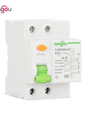 AB漏电保护器PVCC漏电断路器2P63A漏电保护开关10K型光伏RCBRCD