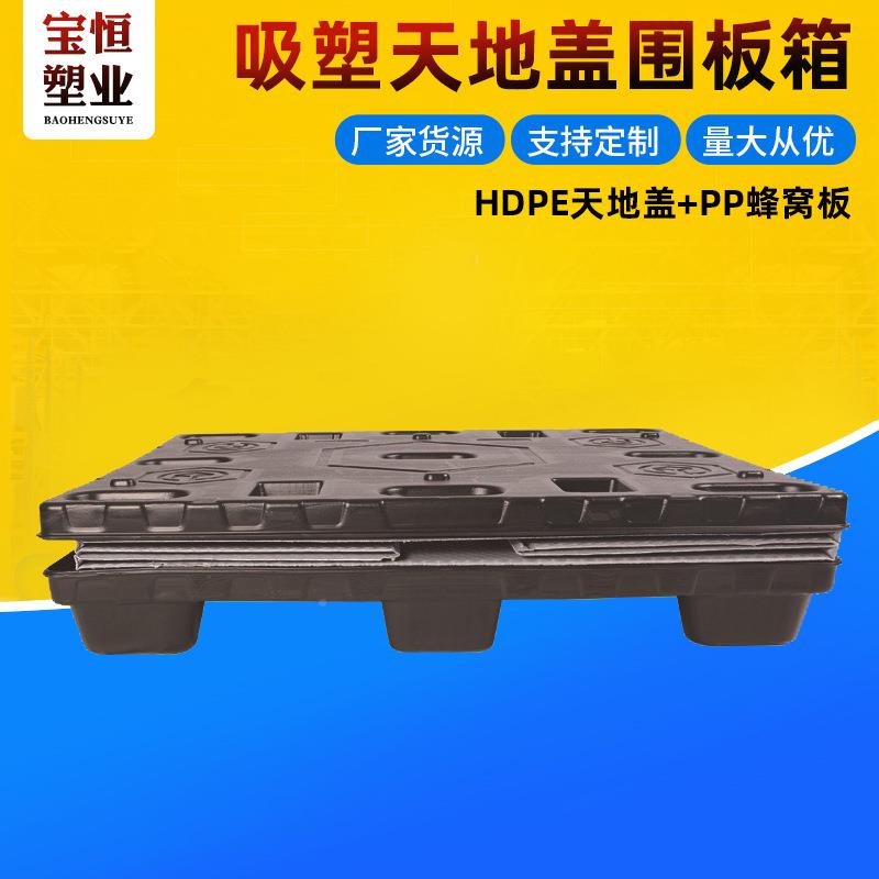 PP塑周转箱可折叠蜂板窝汽车侧物流NSW包料装卡板天地盖吹塑开围