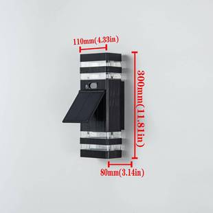 太阳能感S 走廊潮道庭院可调节壁灯 032应壁灯室外防过式