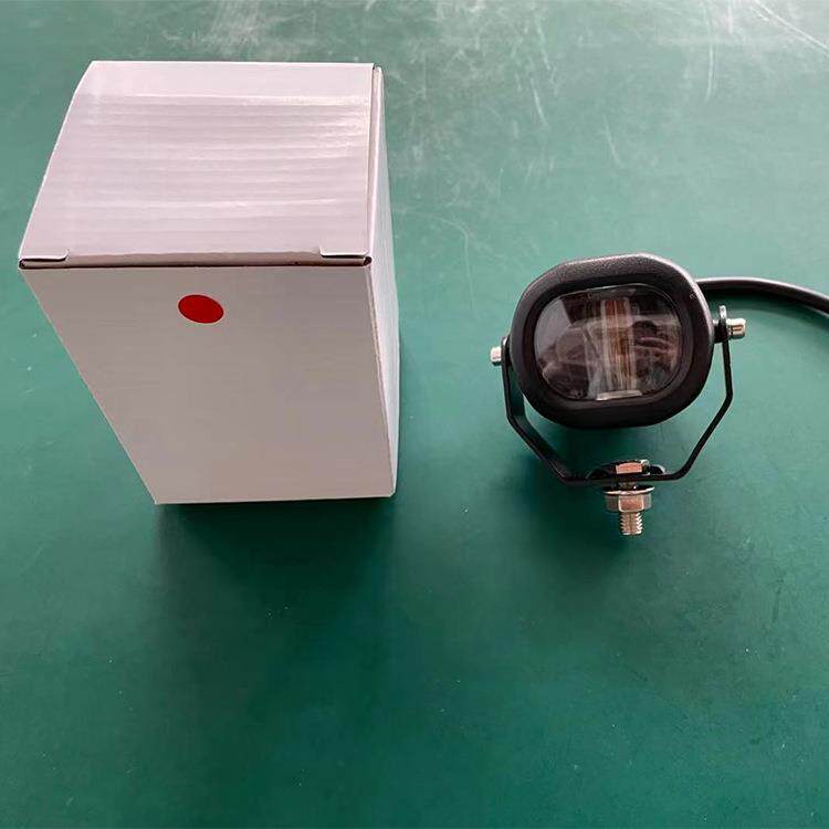 叉车警示灯0车安示宽一字直线边界区域红蓝光信号倒工G1037作灯全