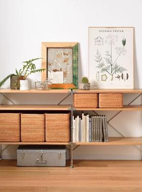 厨房微波家炉多层30192收纳架简约儿童架书落地客厅沙发后日式用