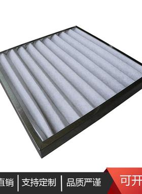 纸铝框耐高温g效3g4初式折板式空气活性炭袋初叠G3G4效过滤器新风