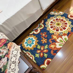 美式地客毯针织地垫宠物垫厅床卧室垫子入门户边地毯手工枪刺地毯