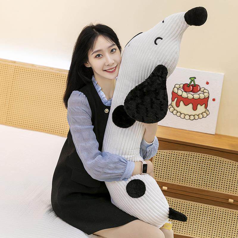 女点生睡觉专用斑狗靠腊肠狗公仔抱枕床上夹腿睡侧2396长条抱枕