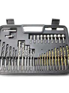 10件钻组头套麻花钻GIO建工木工钻扁钻开孔钻器木工工1具塑盒组合