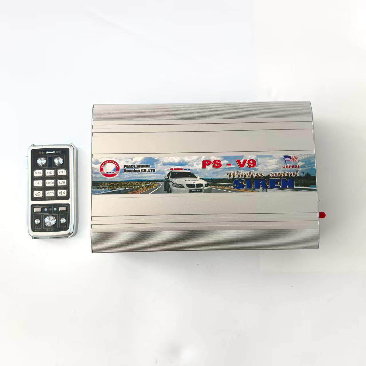 车载警报器四路输无线喊话PAP手柄出主汽车通机用功放带铝合金