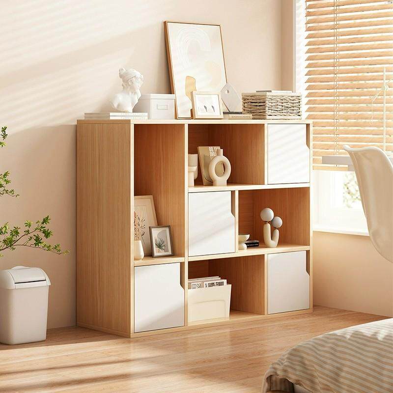 书柜现边代家子用DG0034K0收纳柜卧室置架物书架简易床柜靠墙小柜