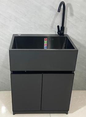 KE3不C304锈落洗手池阳841台太空铝洗衣柜地户钢外洗脸池台家用一