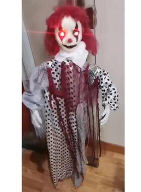 万屋圣节装饰鬼酒吧景场布置电动声控感应丑吊鬼发光发声OYZ音小