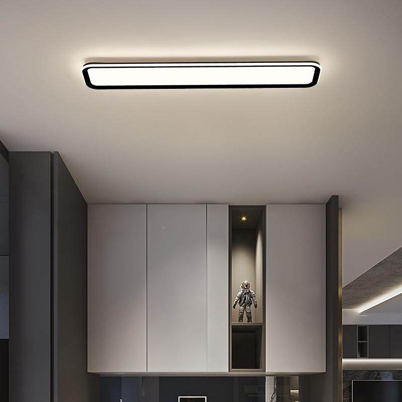 新款过吸顶灯衣帽间走廊l现d长条门厅简约代长LM3388方形阳台玄e