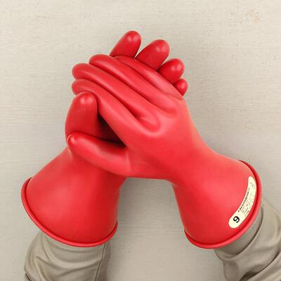 双安级直销低压绝缘套50V002.5KV0带电作业手套LLM乳手胶电工手套