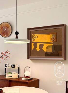 法式入户入门过道餐影厅FM891018电表箱箱装光饰画小众艺术配电盒