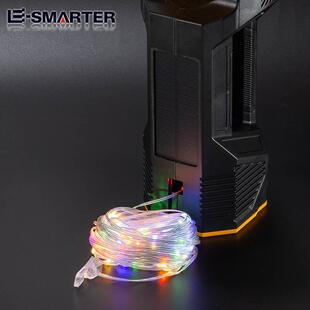 太B续阳能W5208W52G彩灯手提灯户外骑行搜索探照灯远长航P5射0手