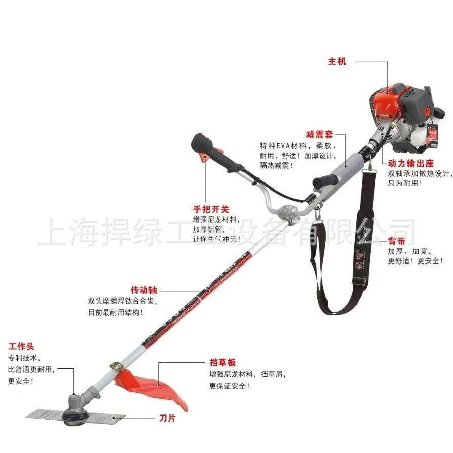 佐崎QA式9侧挂式割草机背灌负园QXP林割机Z农用打草机除草机