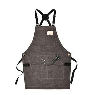 纯色帆布裙男O木工师11.26园艺烧烤工作服围厨裙定制围印字LGO
