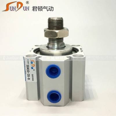 亚德客型外牙薄型气缸SDA50-60X65X70X5X80X5X7980X915X00-77B螺