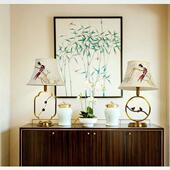 中式 复古手绘全铜6385化古典客婚房卧室床头书房书厅桌新茶馆妆镜