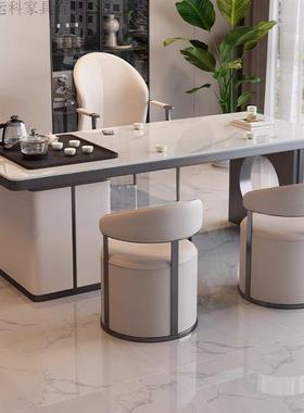 轻奢岩板台茶桌桌椅轻组合现代奢简办公室茶台家约用阳LQB茶几泡