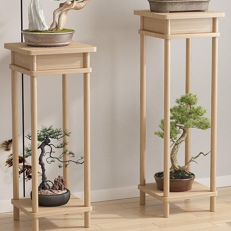 花放架子客厅落地式置物架阳台装饰布置清物282新实木多肉花盆植