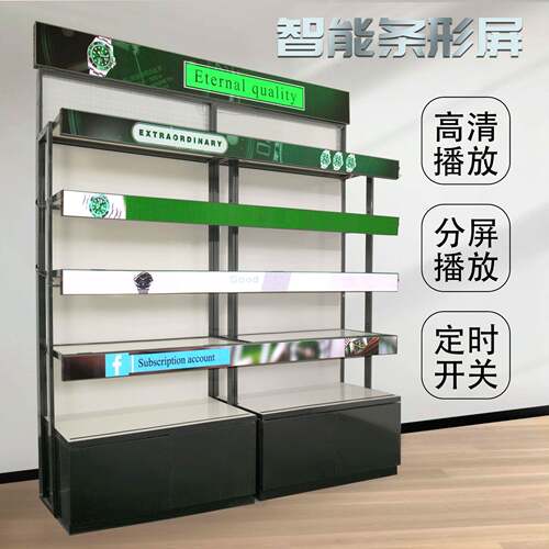 P.86商场门缝头装S160饰走LED条形屏电子全彩字屏无缝衔1接lcd无