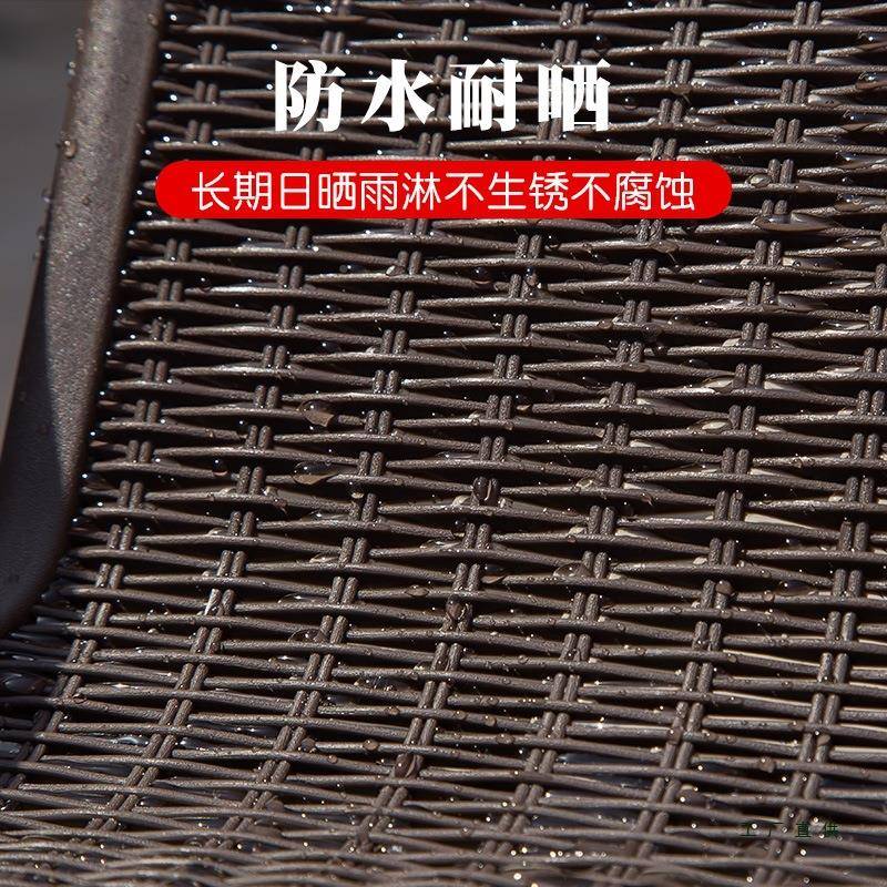 户桌椅藤椅带伞三件组合花小园阳台休外闲985茶几室外露套天庭院