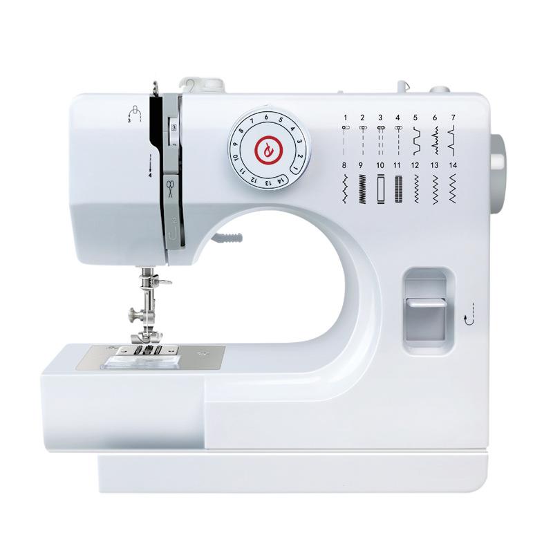 双针功多能缝纫机友立佳78台式电动用迷你便推携家式257缝2纫机衣