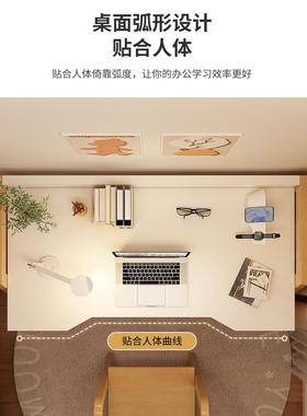 腿中小学生书桌学生家用生实木初中学习桌卧室写字桌台办FVP电公