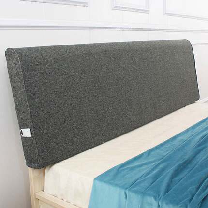 亚床头11494软麻靠背一体自靠粘枕大靠背软垫靠垫包榻榻米靠背可