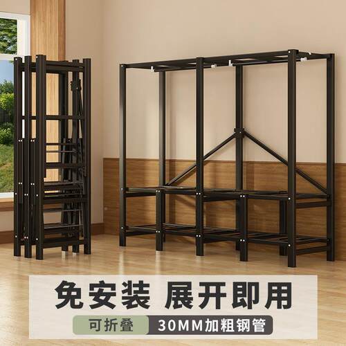 免安折叠衣柜SQV家装用卧室简用收易布衣柜结实耐用出租房衣橱纳